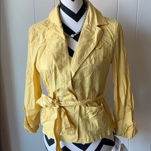 Allison Taylor linen Summer blazer with belt